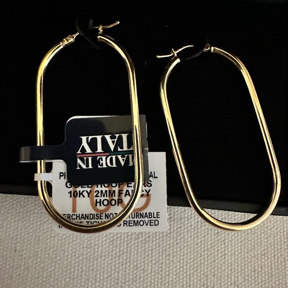 10kt Gold Oval Earrings